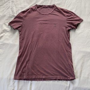 All saints tshirt burgundy
